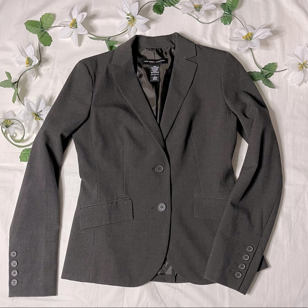 NY & Co. Gray Dress Blazer